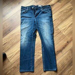AG Adriano Goldschmied Dark Blue Straight The Graduate Jeans